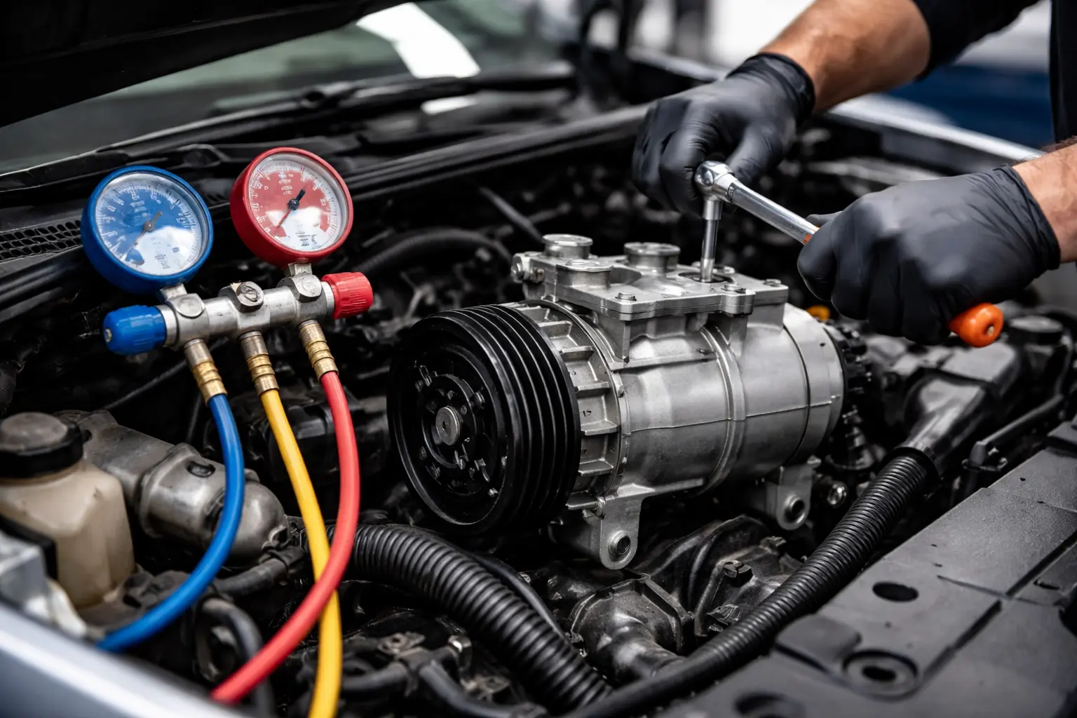 Auto AC Compressor Repair Services in Plano