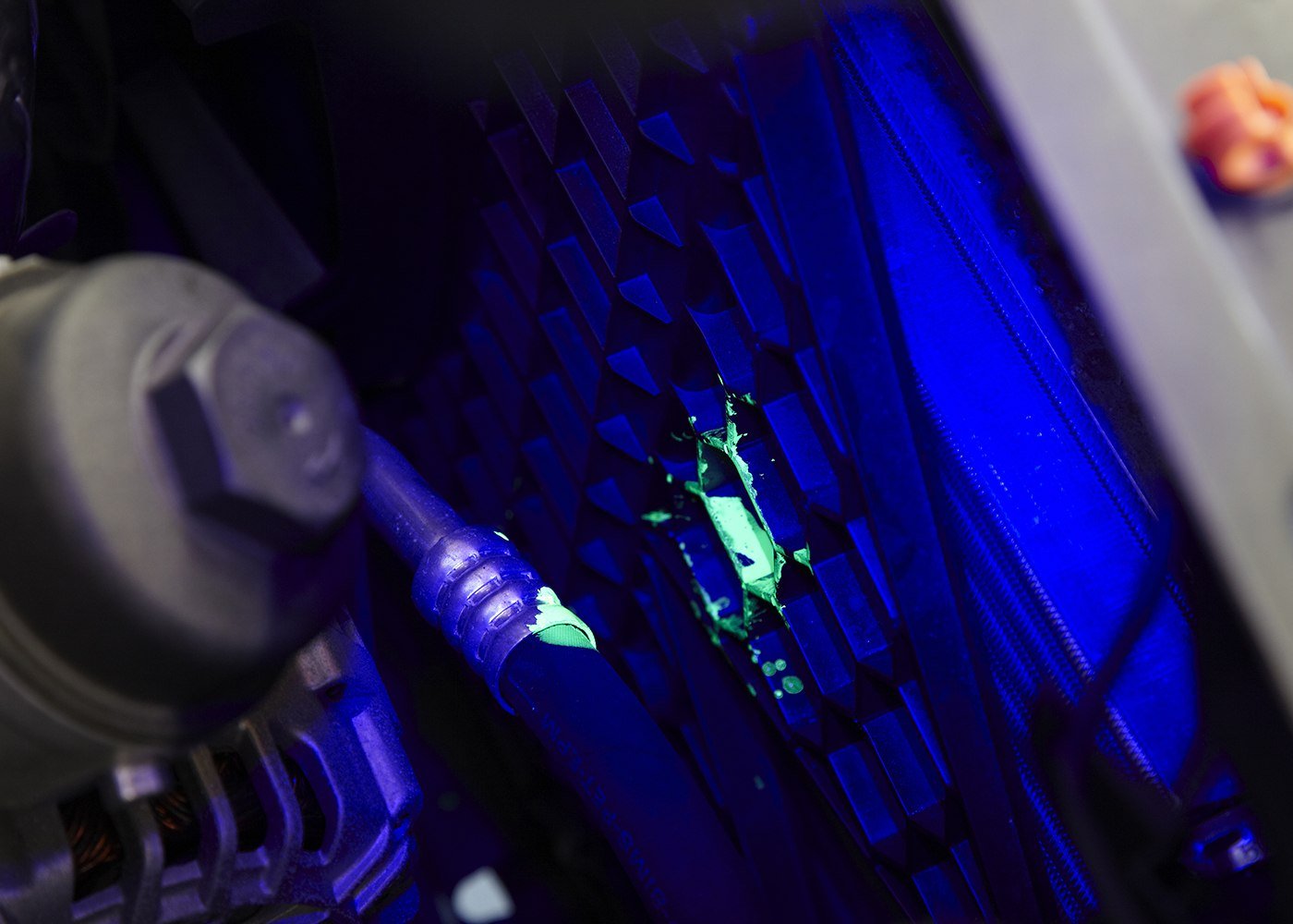 AC Leak Repair with UV Dye