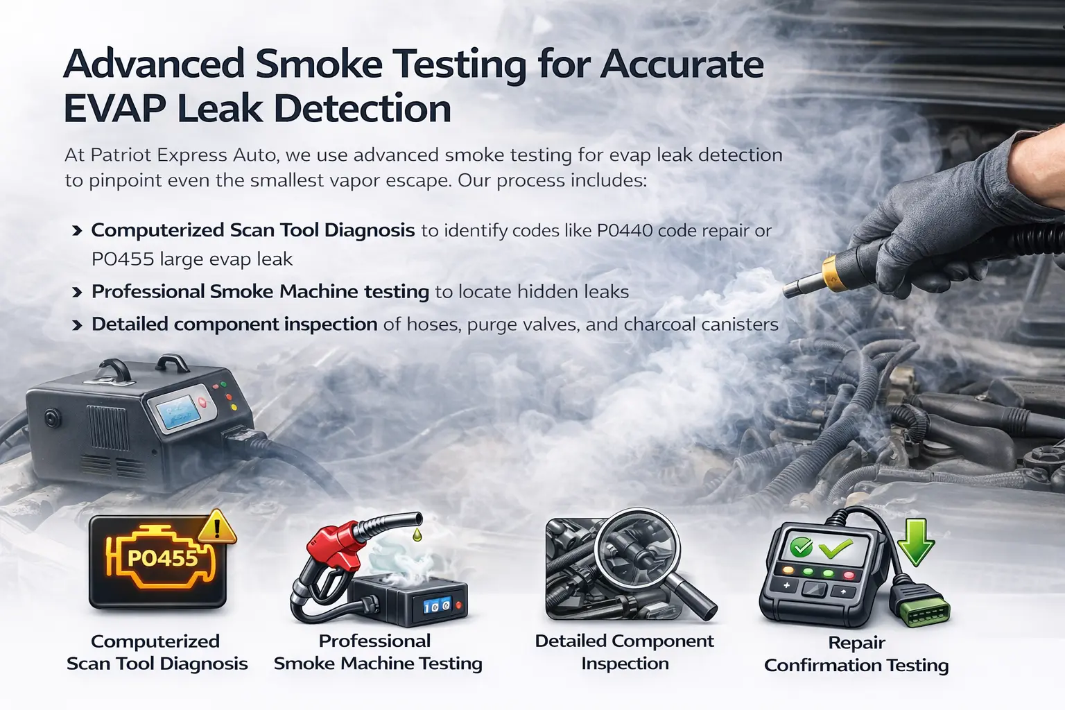 Advanced Smoke Testing for Accurate EVAP Leak Detection