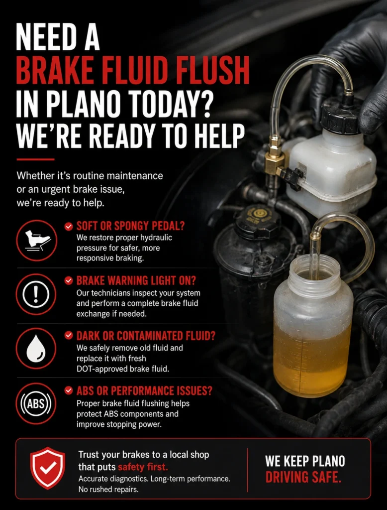 Brake Fluid Flush in Plano