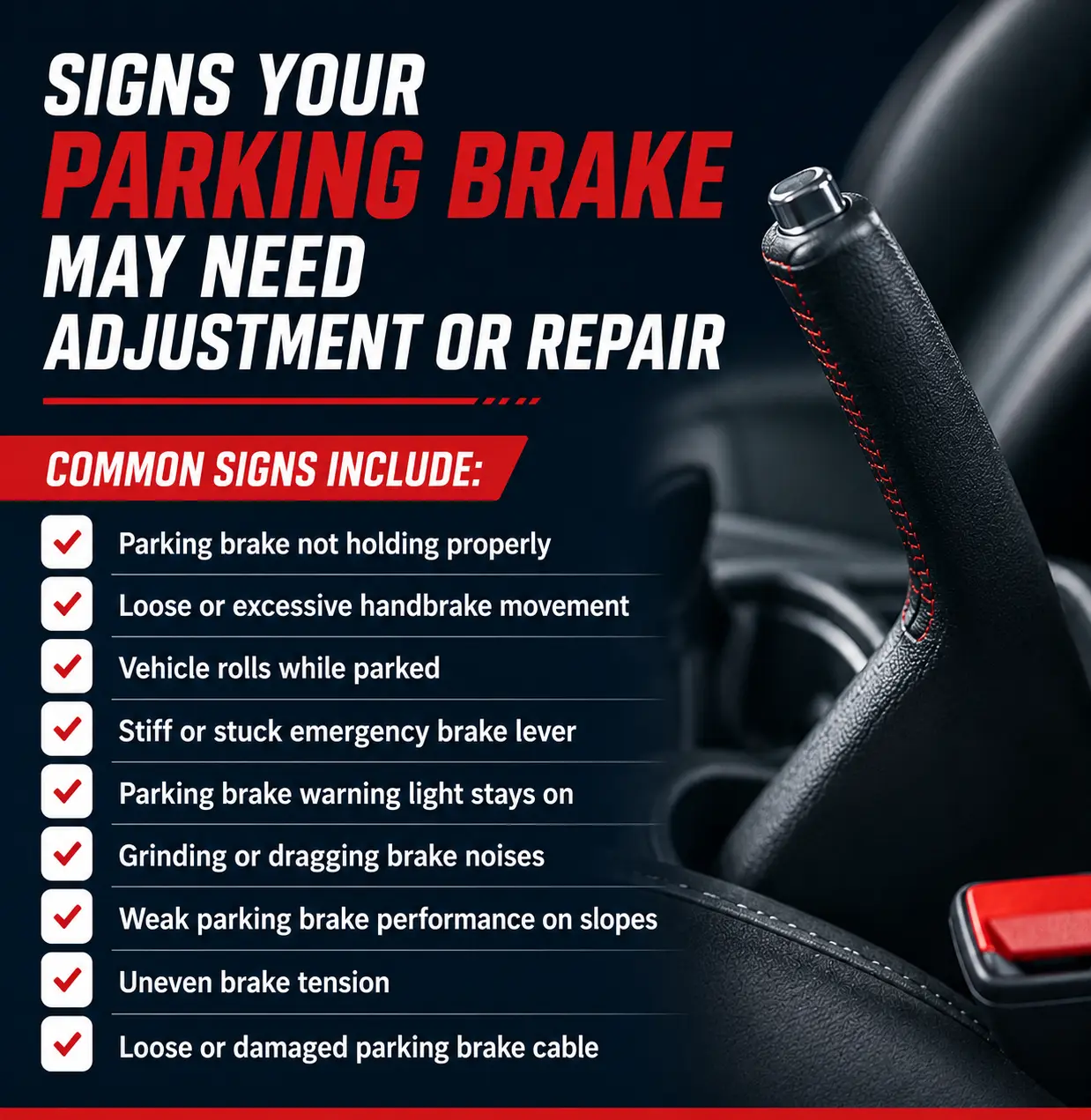 Parking Brake Adjustment & Repair in Plano | Patriot Express