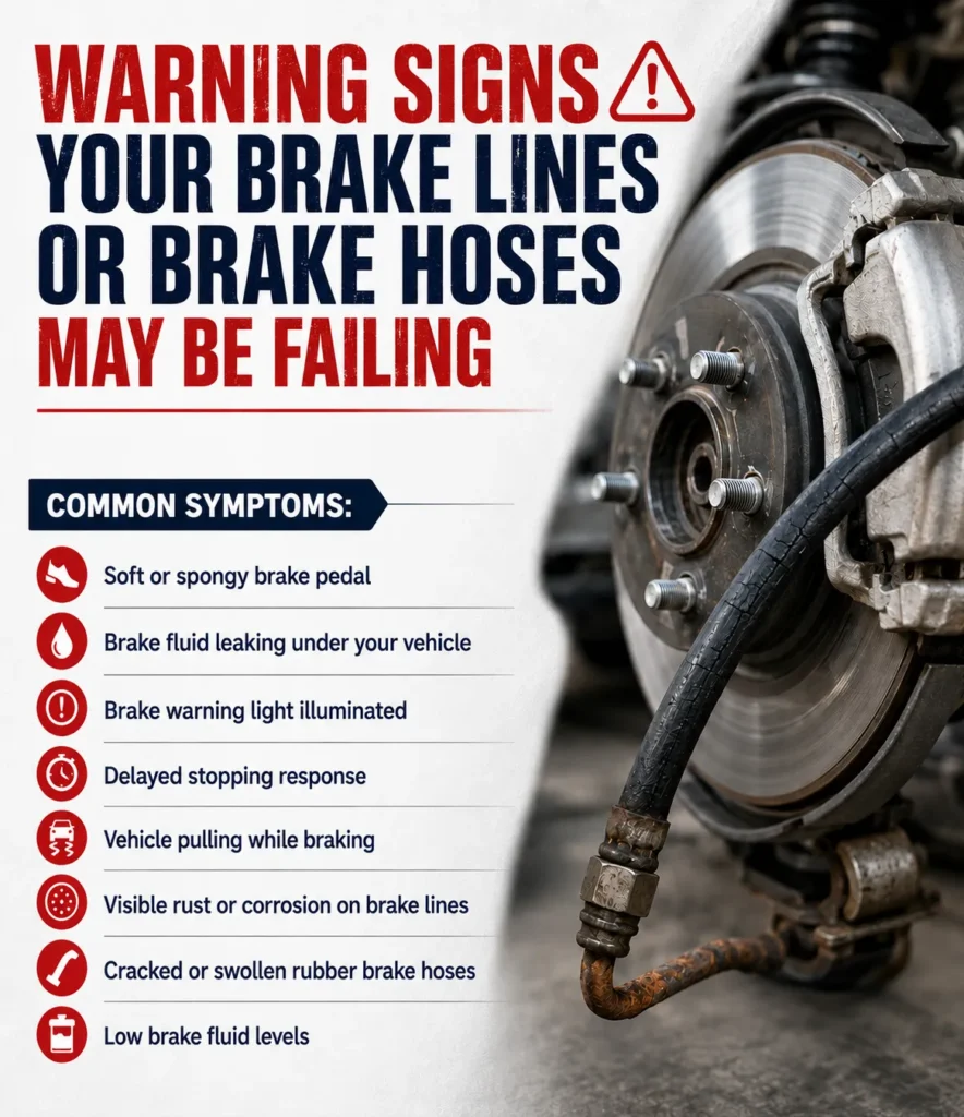 Warning Signs Your Brake Lines or Brake Hoses