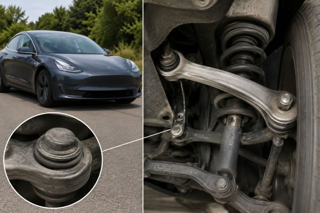 Tesla Model 3 upper control arm creaking noise