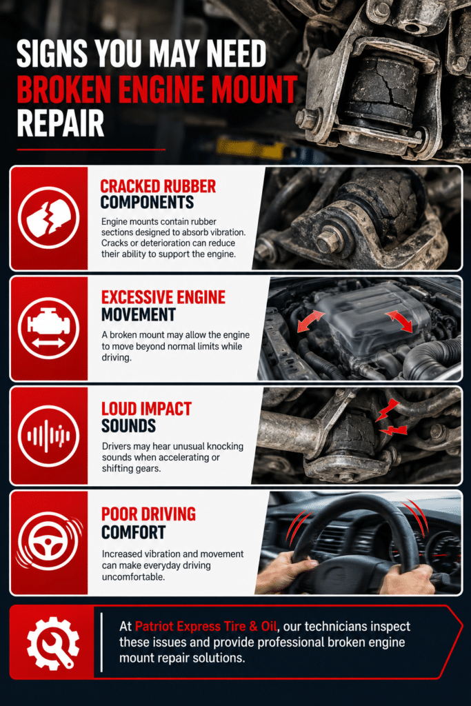 signs your vehicle need engine mount repair