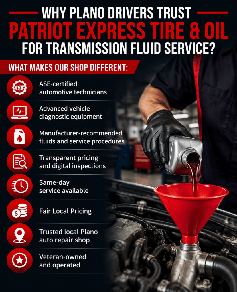 why choose patriot express tire and oil