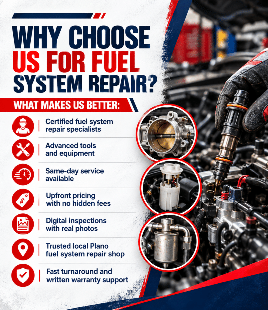 why choose patriot express tire & oil for fuel system repair