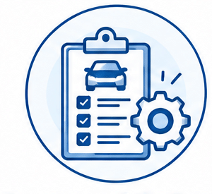 Automotive repair recommendation with vehicle inspection checklist and repair planning